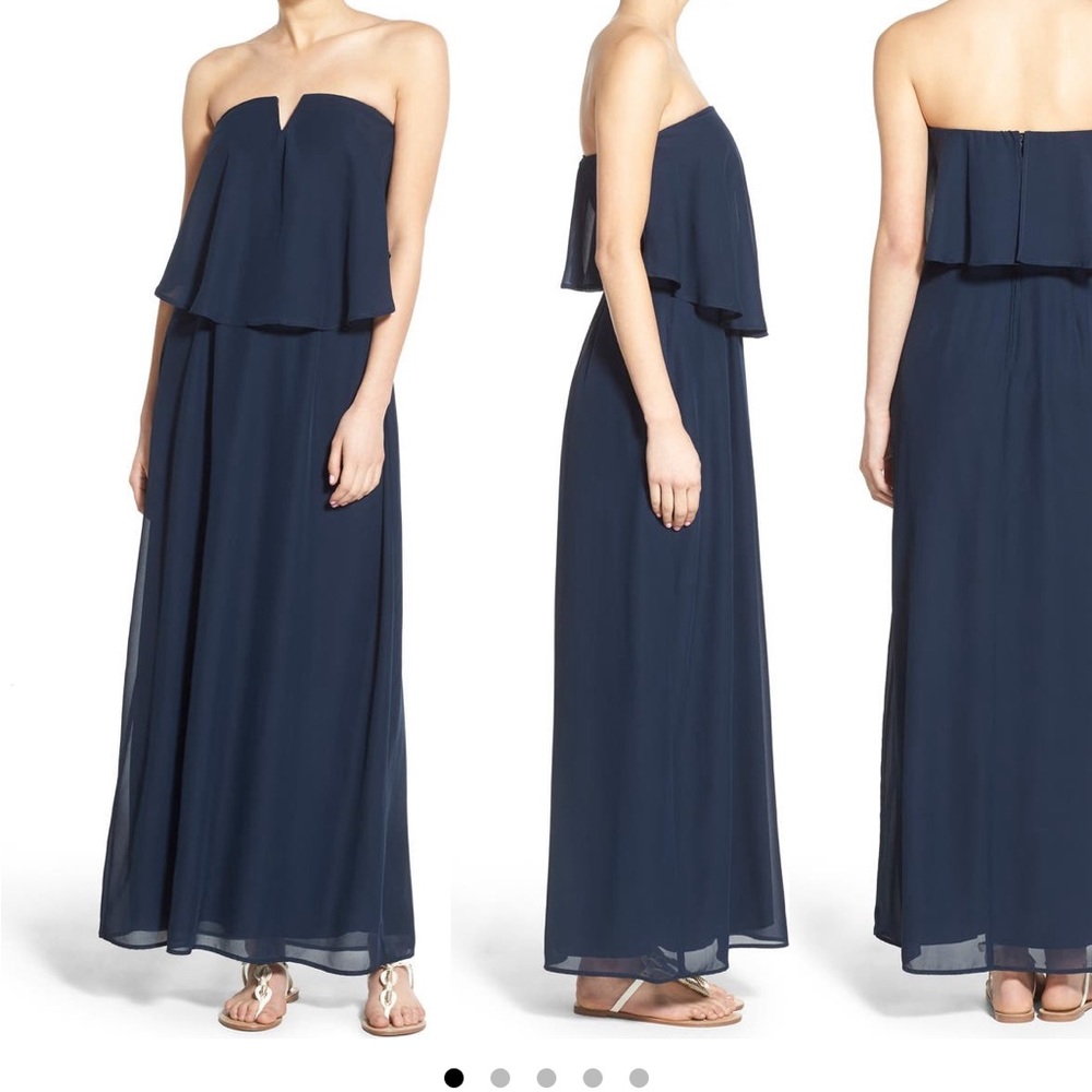 Way-In Strapless Popover Maxi Dress